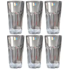GENERICO - Pack X6 Vasos De Vidrio Grandes 651ml Mote Con Huesillo