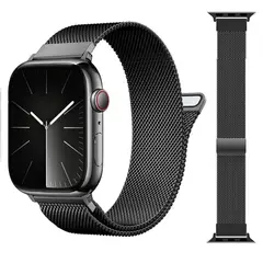 GENERICO - Correa Acero Inoxidable Magnetica para Apple Watch 42mm44mm45mm49mm