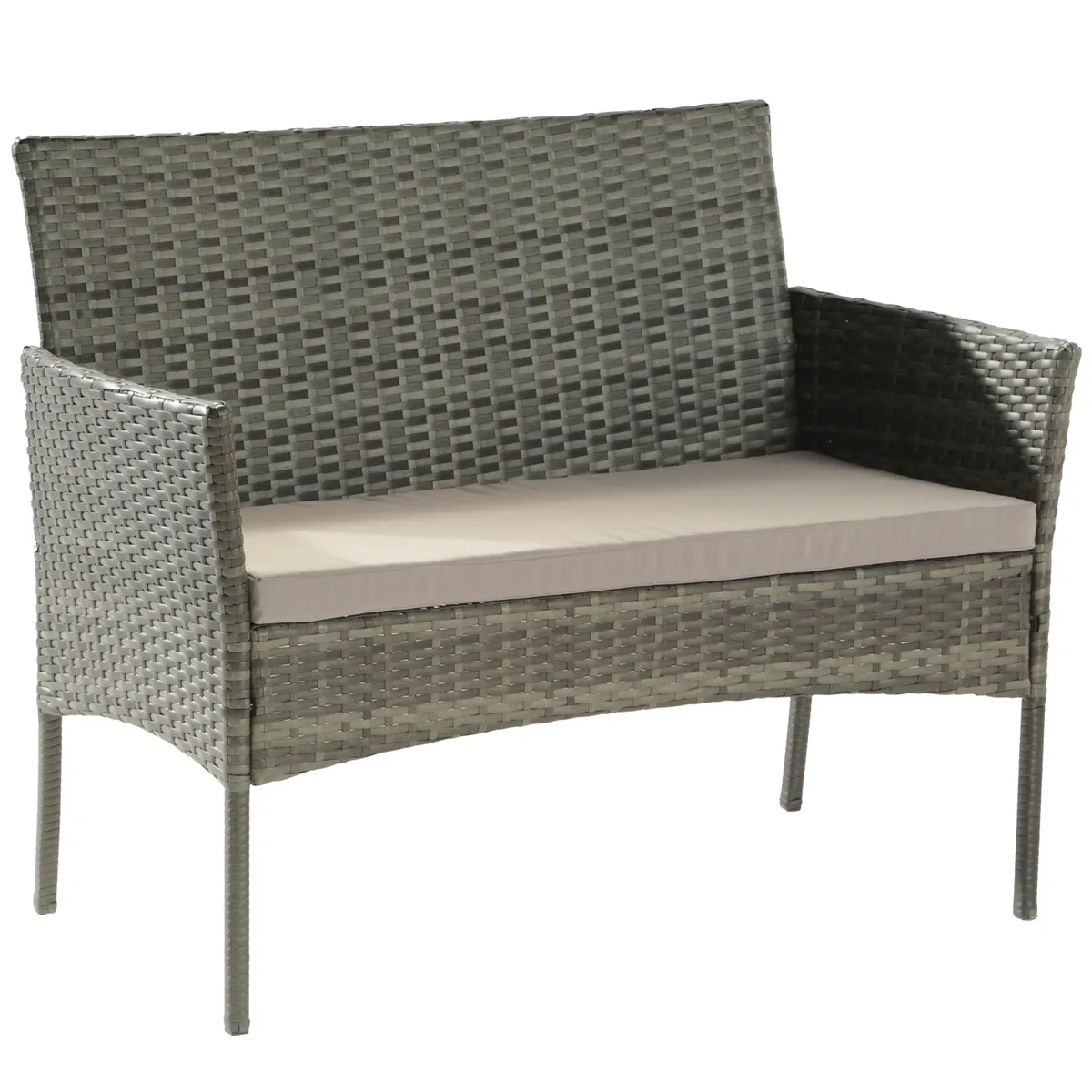 NOVAHUS - Set Terraza 4 Piezas Positano Gris