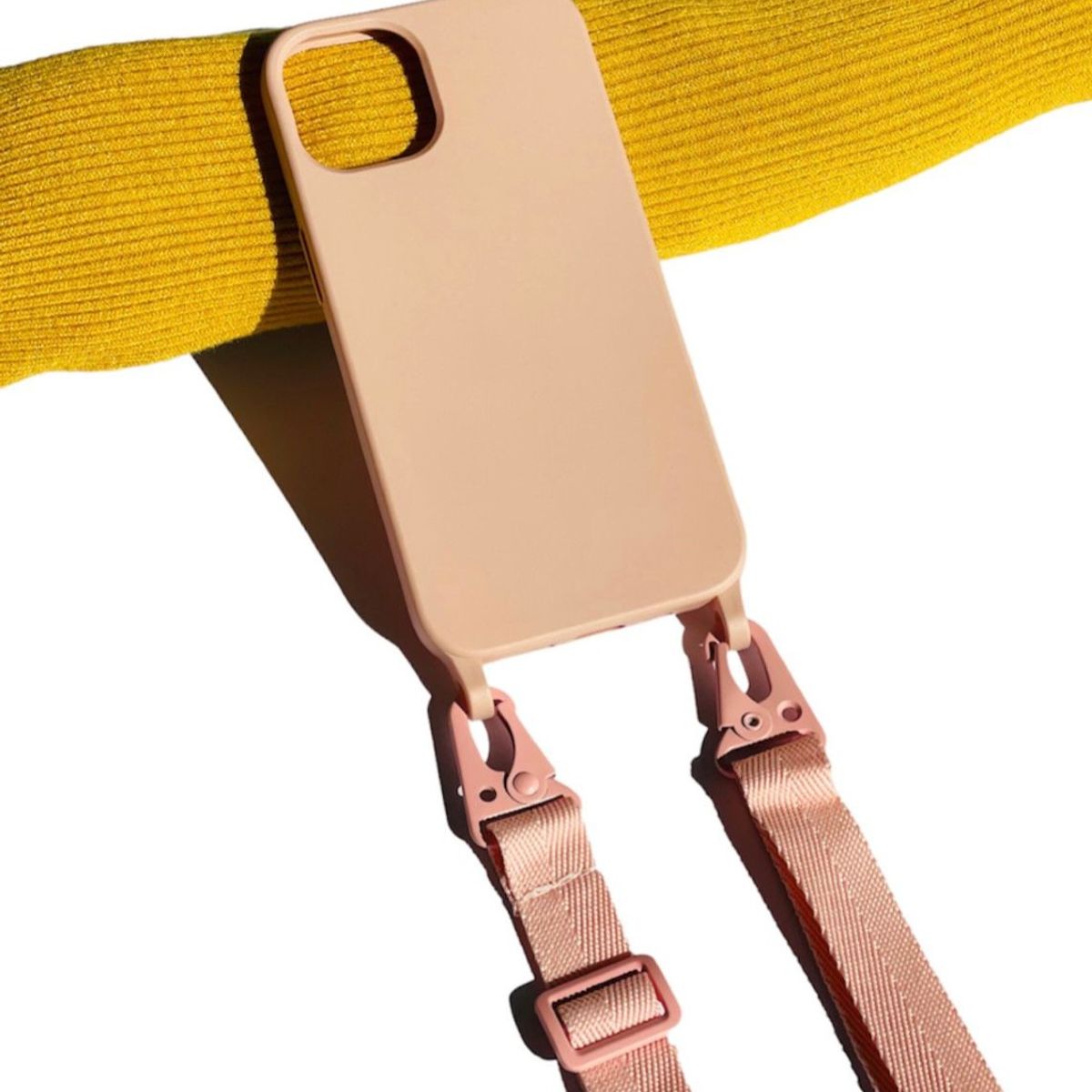 GENERICO - Carcasa Para iPhone 14 Pro Max Colgante Ajustable Palo Rosa