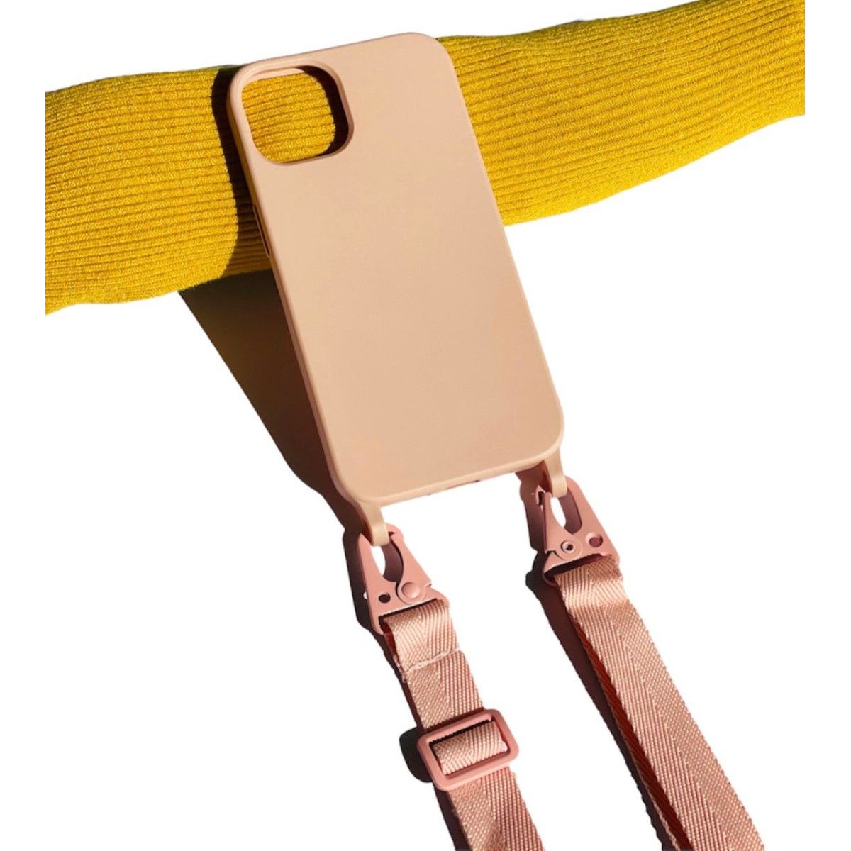 GENERICO - Carcasa Para iPhone 14 Pro Max Colgante Ajustable Palo Rosa