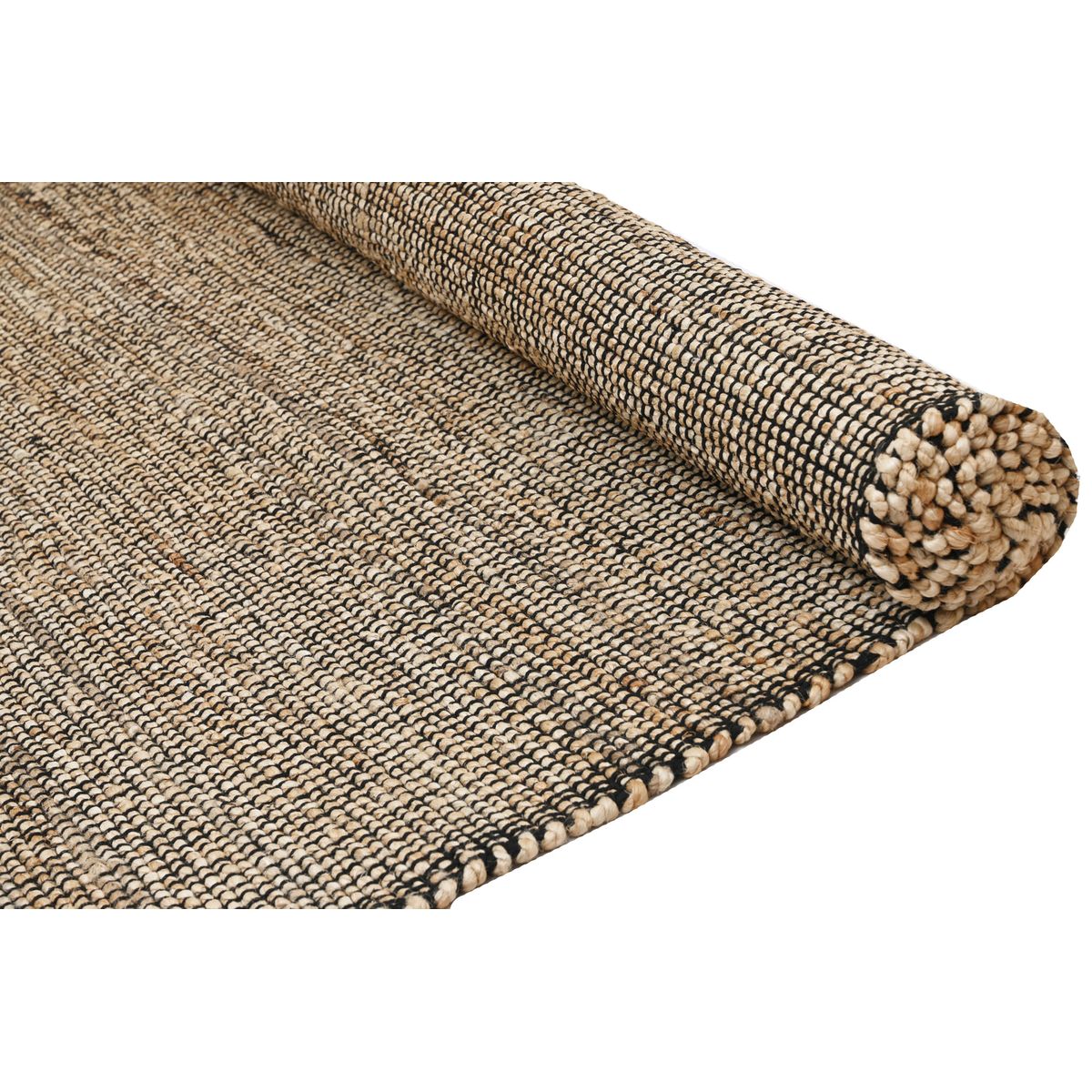 DECOGHAR - Alfombra de Yute Algodón PXP Negro 280x365 cm