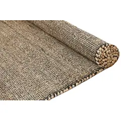 DECOGHAR - Alfombra de Yute Algodón PXP Negro 280x365 cm