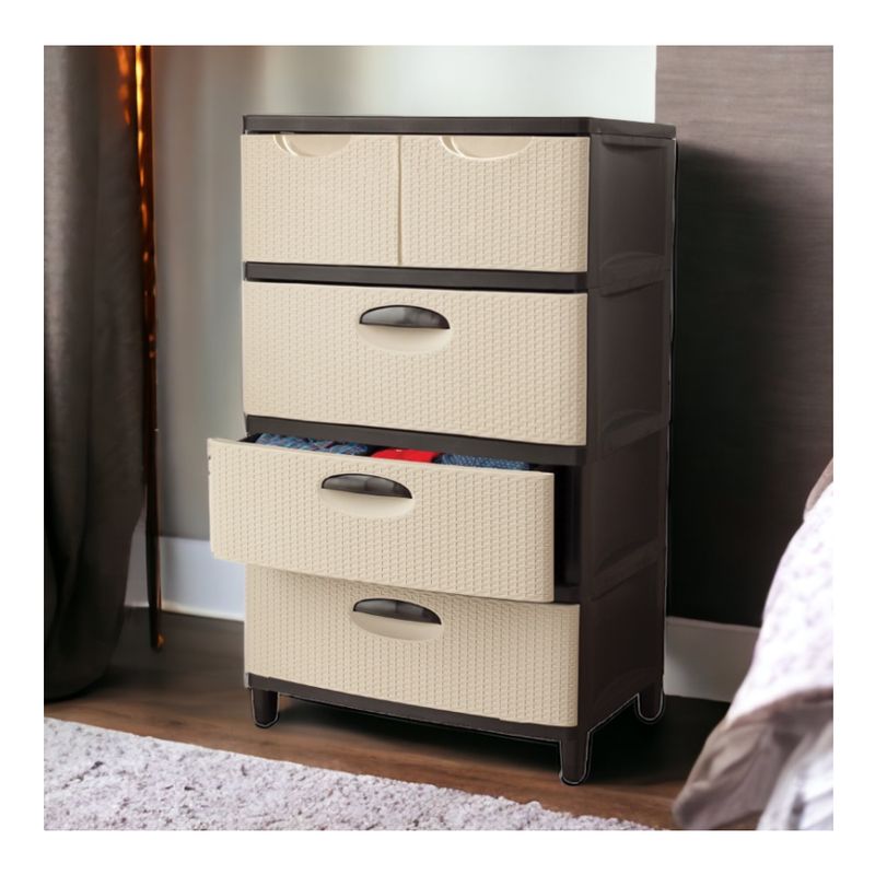 GENERICO - Cajonera 4 niveles duo 104x47,5x65 cm