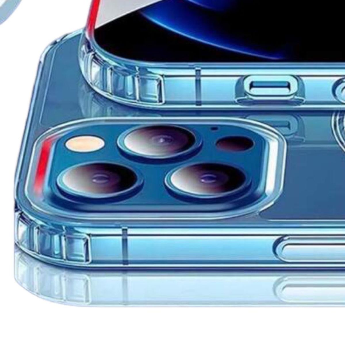 GENERICO - Carcasa Para iPhone 15 Plus Transparente MagSafe
