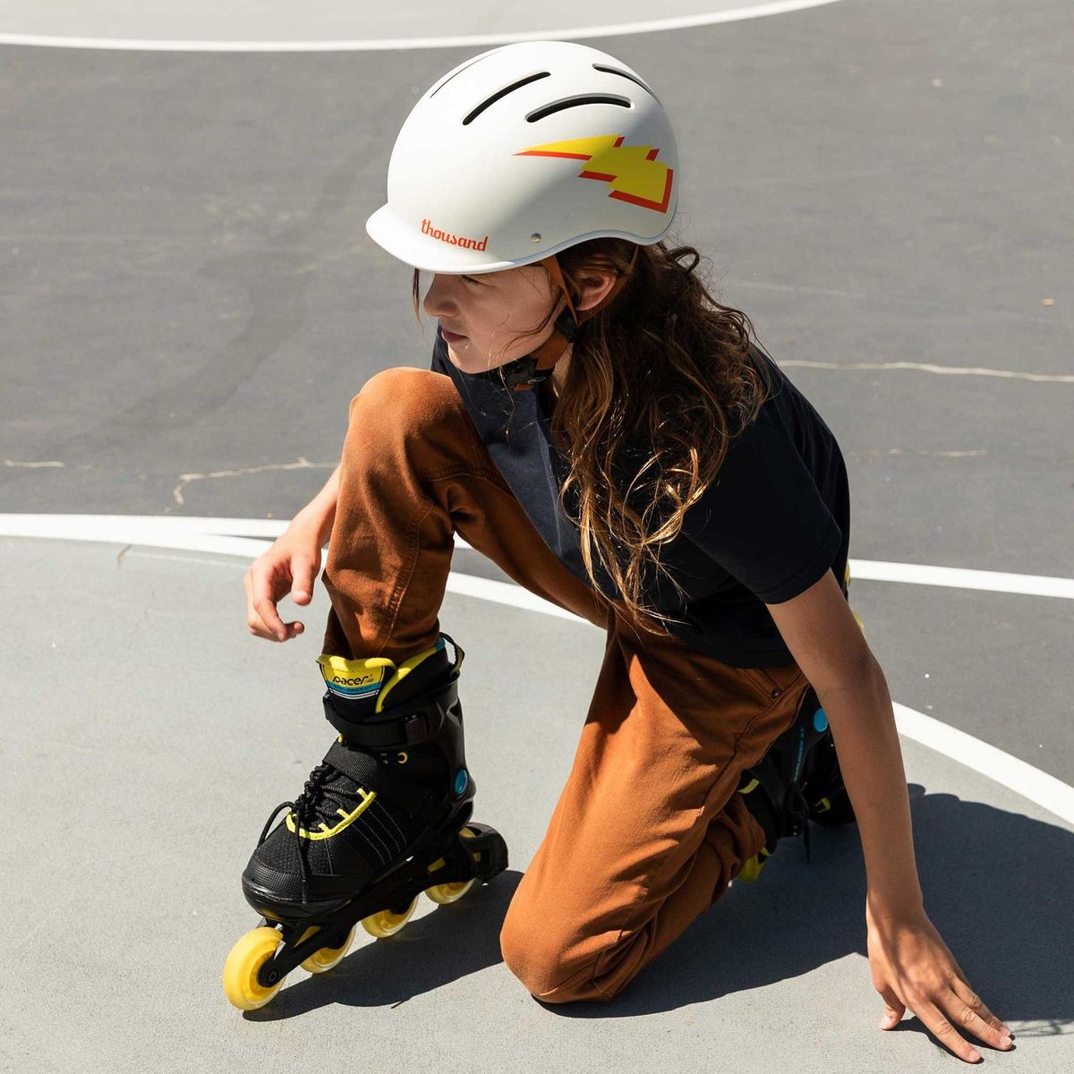 THOUSAND - Casco de Bicicleta y Skate Infantil Thousand Jr. (3-11 años) - Beige