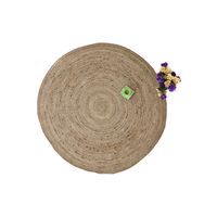Alfombra de Yute Redonda Natural Mediana 120x120 cm