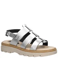 POLLINI - Sandalia Casual Mujer Plateado
