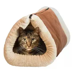 GENERICO - Cama Iglú 2 En 1 Polar Para Perros Y Gatos Mascotas Térmica