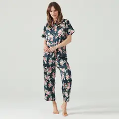 BARBIZON - Pijama Mao Azul Estampado