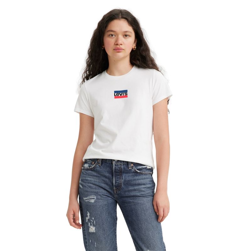 LEVIS - Polera Mujer Regular Fit Blanco Levis