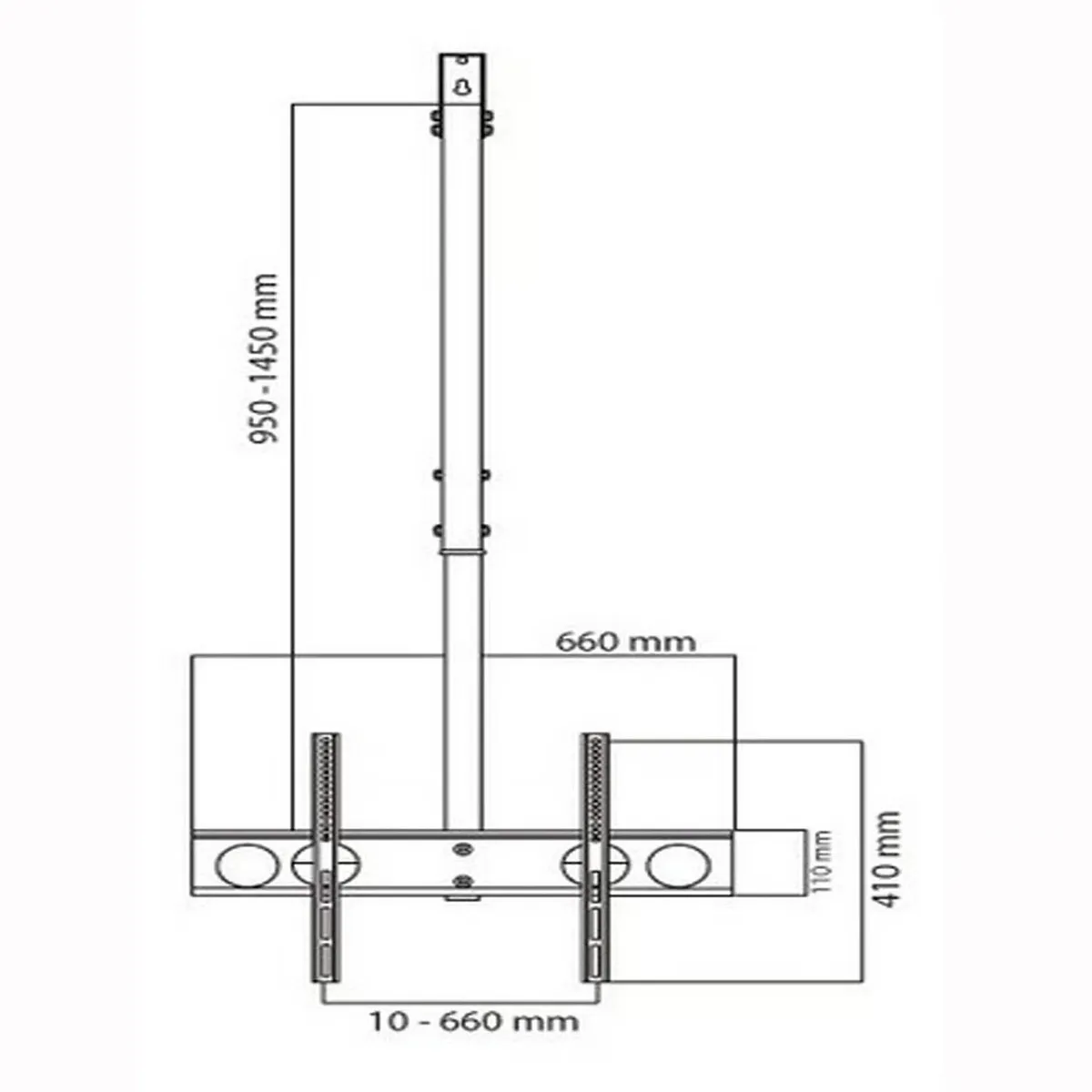 DINON - Soporte Para Tv A Techo 30 A 60 Pulgadas Dinon