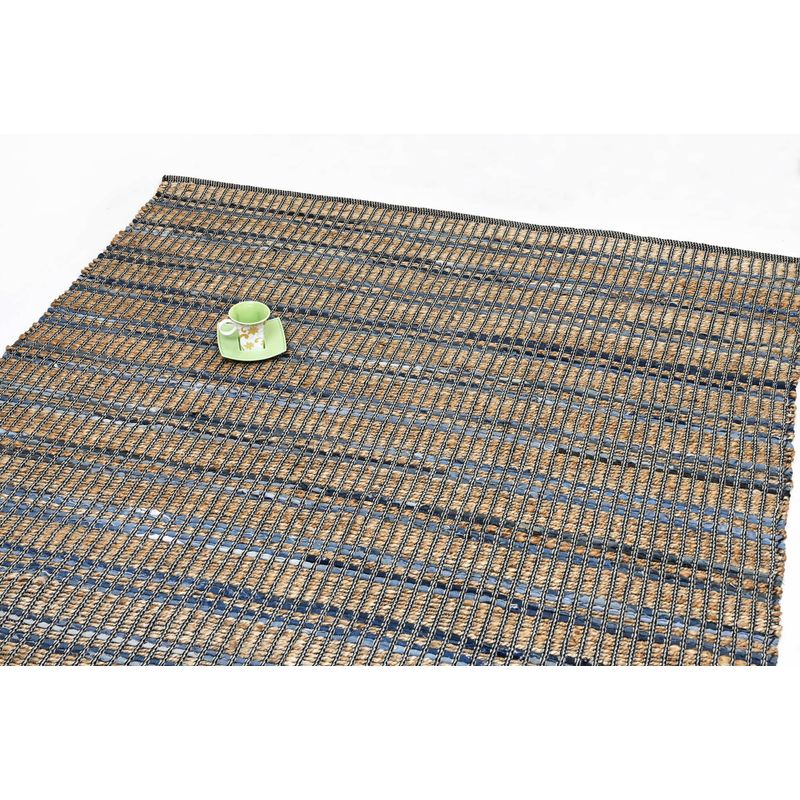 GENERICO - Alfombra de Yute Sarkanda Denim Mediana 150x210 cm