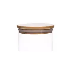 GLASSO - Frasco De Vidrio Contenedor Hermetico Tapa Bambú 1700ml