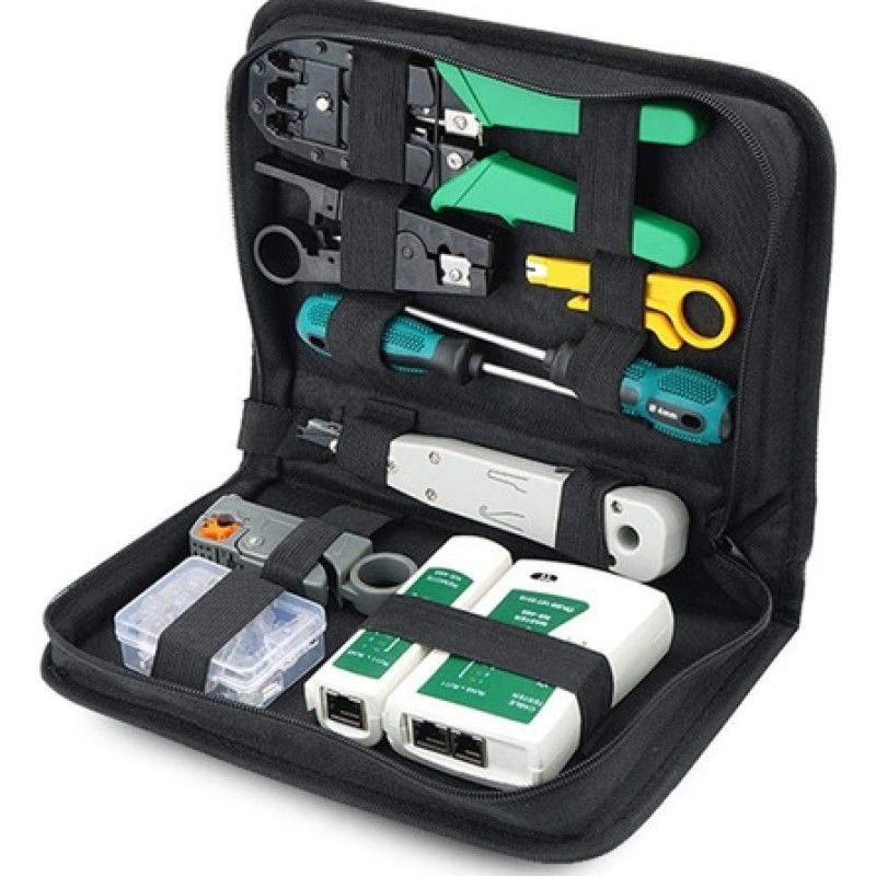 ROZENBERG SPA - Kit De Herramientas Para Redes Crimpeadora Pelacable Rj45