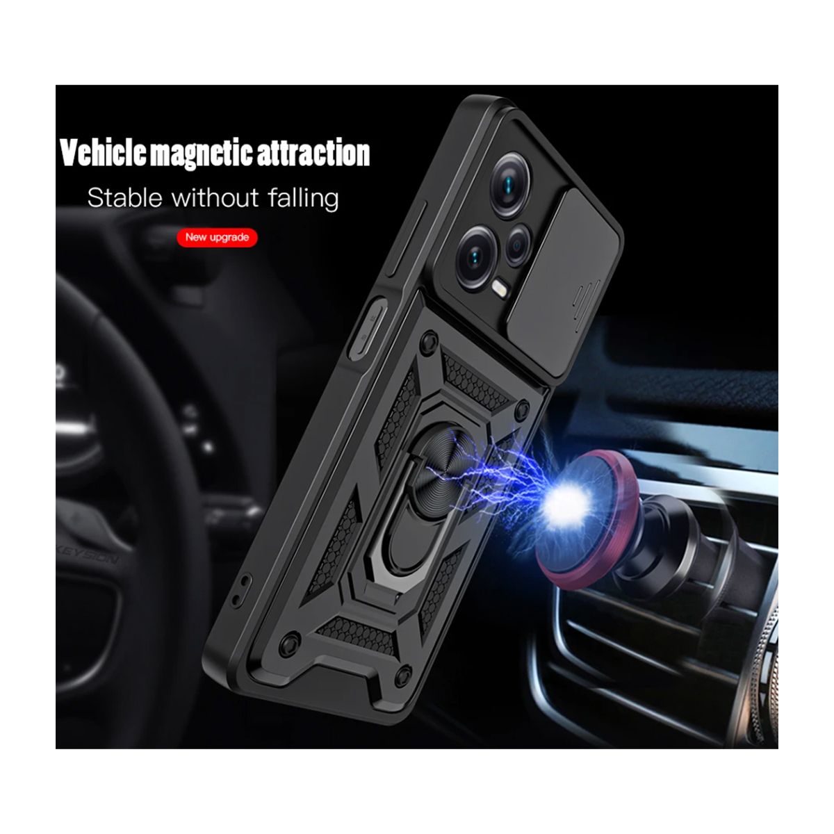 JOIGO - Carcasa Antigolpes Para Xiaomi Note 12 Pro Gris