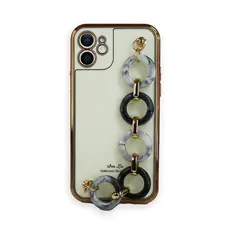 JOICO - Carcasa iPhone 12 Pro Metalizada Con Colgante Blanco
