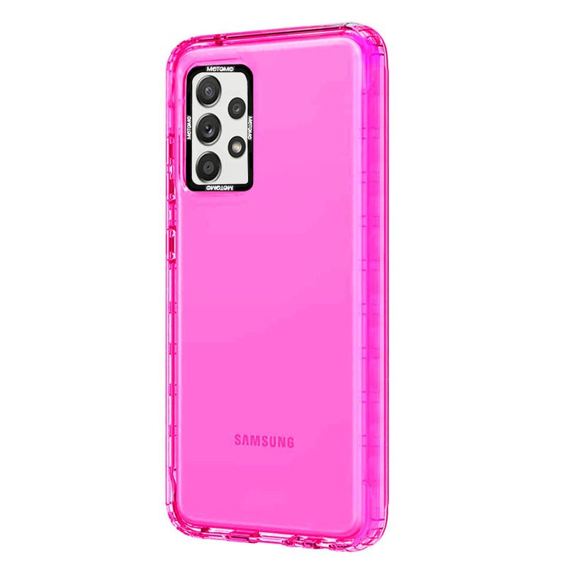 JOIGO - Carcasa Para Samsung S22 Ultra Reforzado Fluor Fucsia