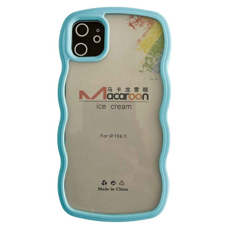 JOIGO - Carcasa Para iPhone 14 Pro Max Bordes Curvos Celeste
