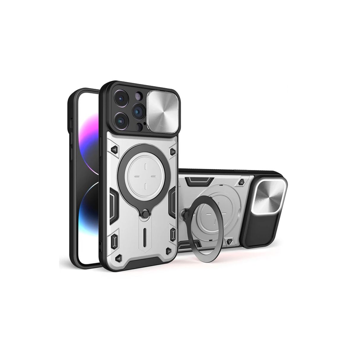 JOIGO - Carcasa Tipo Armor Para iPhone 15 Gris