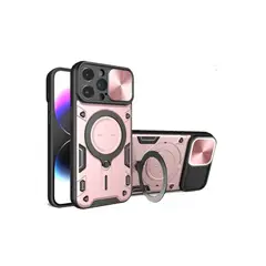 JOIGO - Carcasa Protección Camara Para iPhone 15 Pro Rosado
