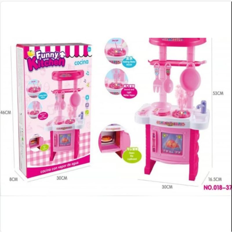 GENERICO - Cocina Little Chef 50 Cm 1 U Kidz Corner Color Rosa