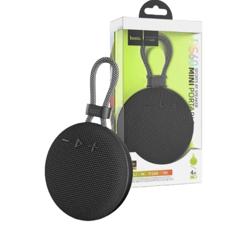 HOCO - PARLANTE BLUETOOTH  INALAMBRICO - HOCO BS60 - NEGRO