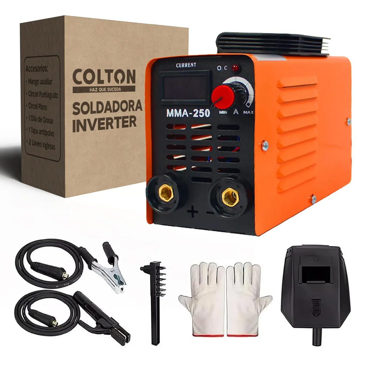 COLTON - Soldadora Inverter Colton 4KW 220V + Accesorios