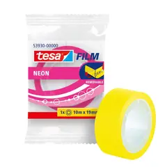 TESA - Cinta Adhesiva Neón 19mm x 10mts Color Surtido