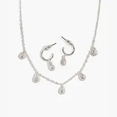 LOUNGE - Set Collar Y Aros Mujer Con Strass