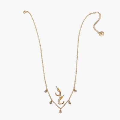 Imagen 2 del producto Set Collar Y Aros Mujer Con Strass