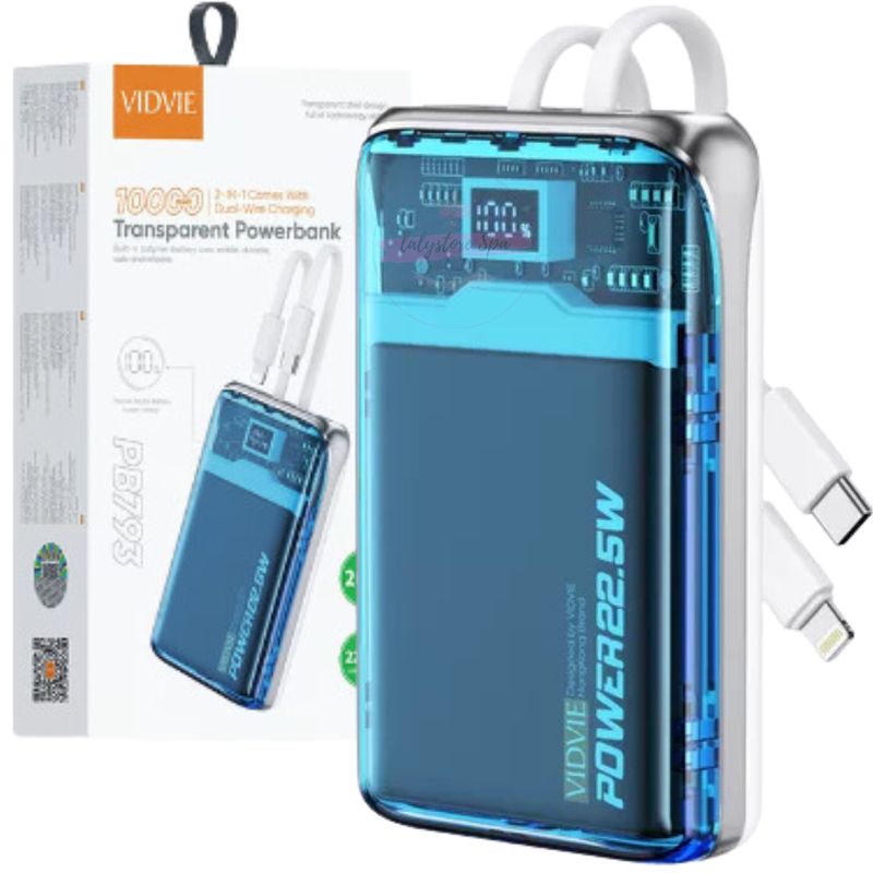 GENERICO - Bateria Externa Cargador Rapido Power Bank 10.000 Mah - Transparente