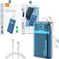 GENERICO - Bateria Portátil Carga Rápida 10000 mAh Modelo Transparente