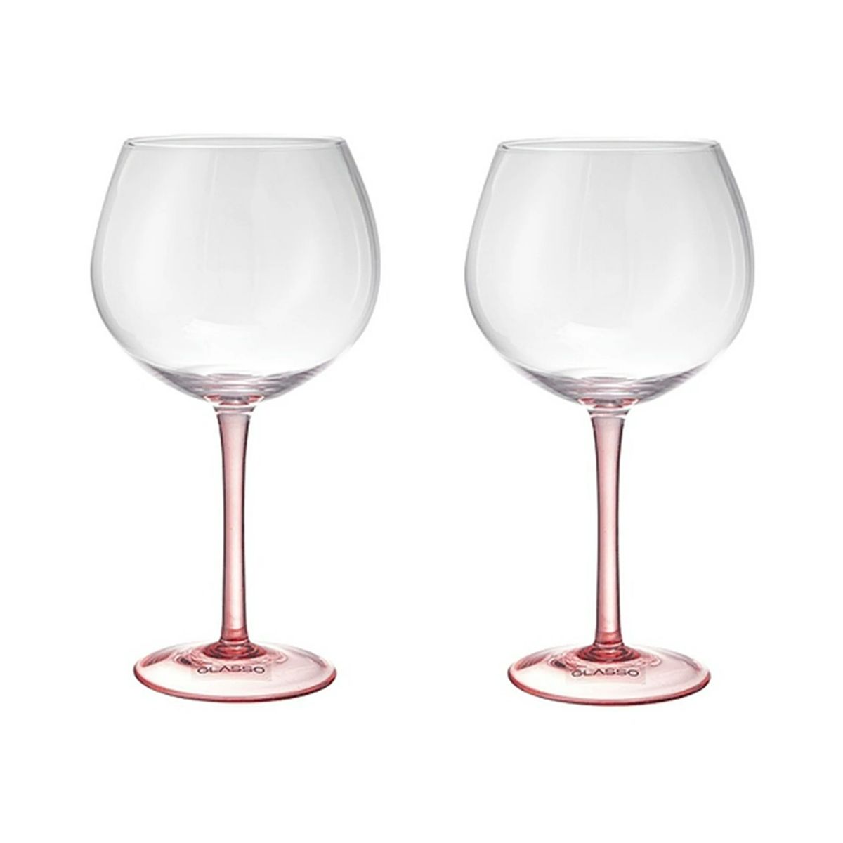 GLASSO - Set 2 Copas Glasso Pie Color 670 Ml Rosa