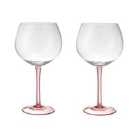 Set 2 Copas Pie Color 670 Ml Rosa