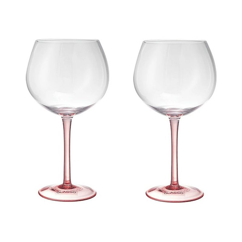 GLASSO - Set 2 Copas Glasso Pie Color 670 Ml Rosa