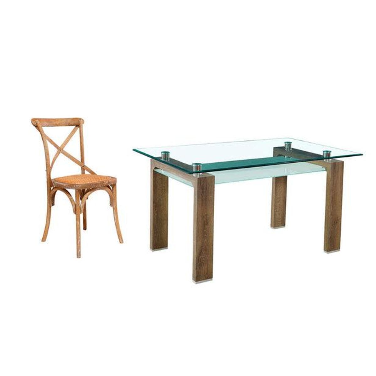 SPAZZIO - Escritorio Prisma albayalde + Silla Retro Albayalde