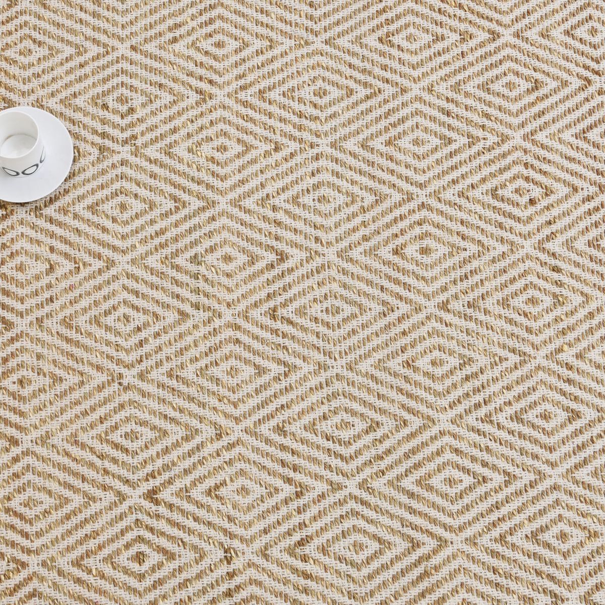 DECOGHAR - Alfombra Yute Seagrass Diamante  150x210 cm