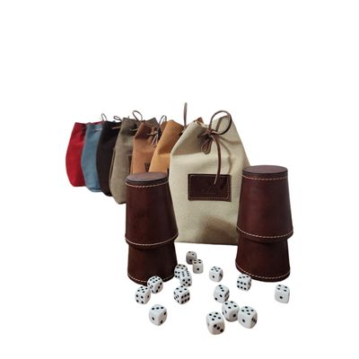 Imagen 2 del producto Set De 4 Cachos De Cuero Nogal - Juego Dudo