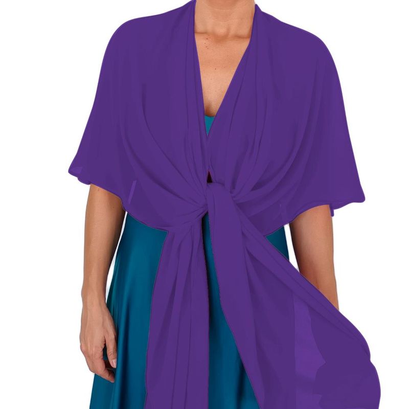 MARIA PASKARO - Tapado Capa Multiforma Catania Gasa Morado Maria Paskaro - Morado