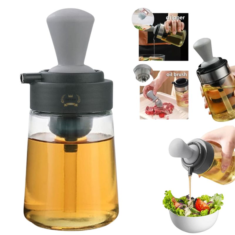 GENERICO - Dispensador De Aceite O Vinagre Con Brocha