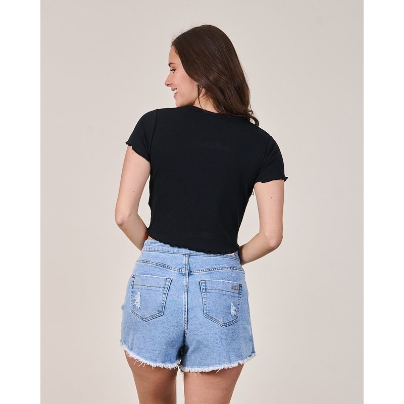 POLEMIC - Polera Rib manga corta VS1718 - Polemic Girl