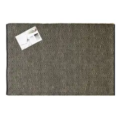 GENERICO - Alfombra Yute Seagrass Diamante Negro 180x280 cm