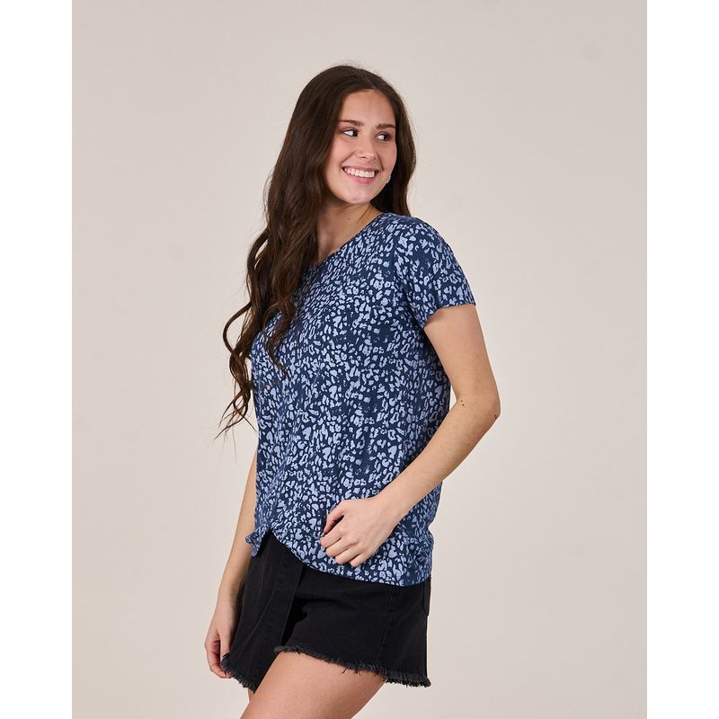 POLEMIC - Polera print con nudo VS1726 - Polemic Girl