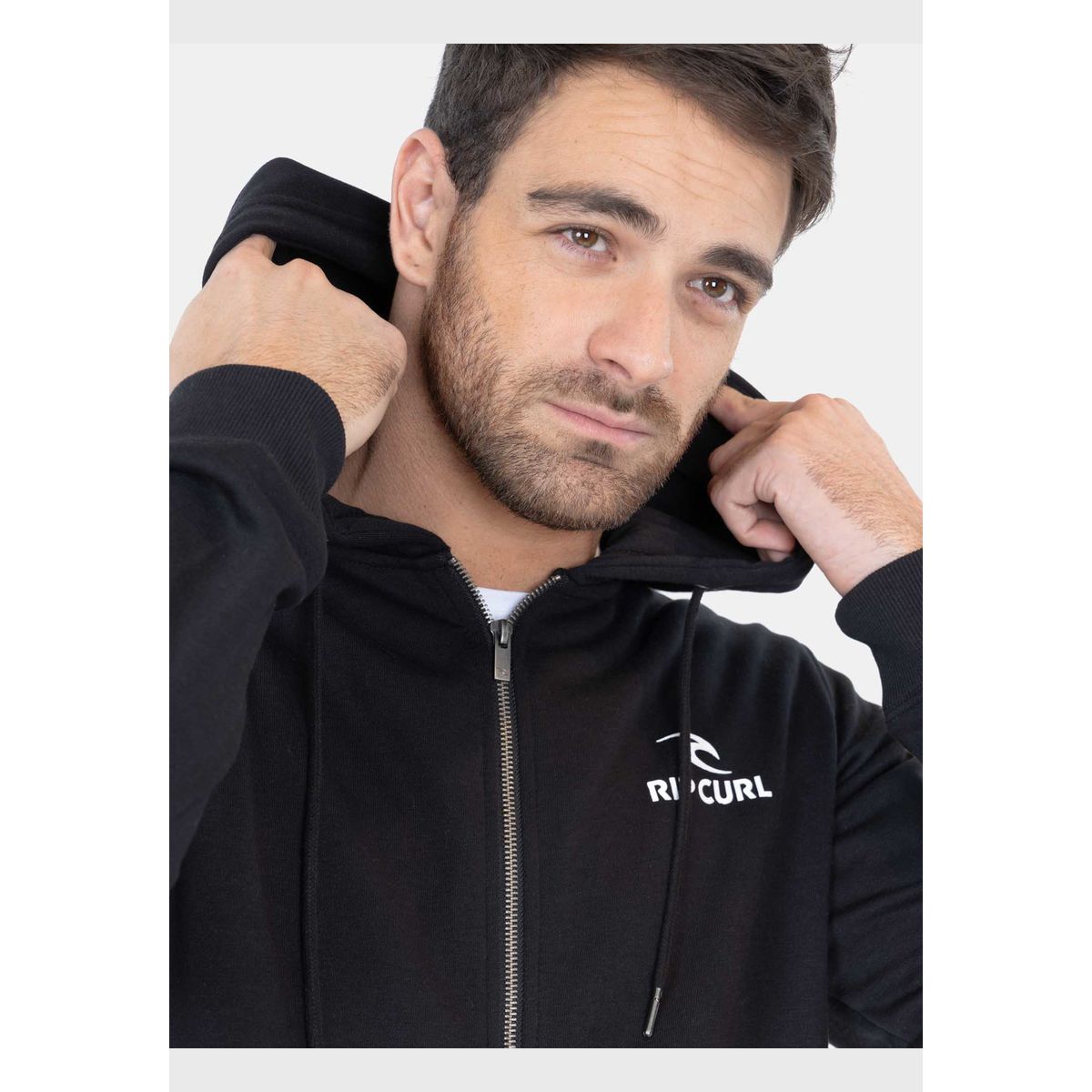 RIP CURL - Poleron FZ Verytre Negro Hombre Rip Curl