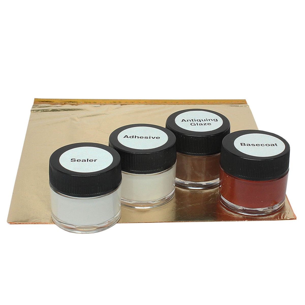 SPEEDBALL - Kit básico de Pan de Oro Mona Lisa. 6 hojas + 4 frascos