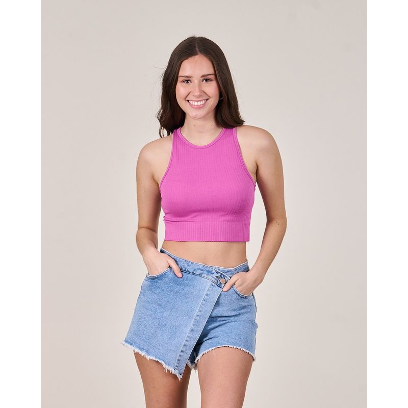 POLEMIC - Polera Crop Top Halter Mujer VS1711 - Polemic Girl