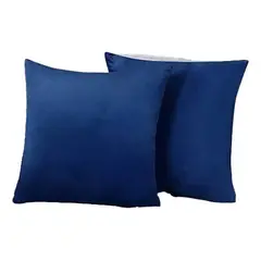 GENERICO - Funda Velvet De Cojín Terciopelo 45x45 Azul 1 Und