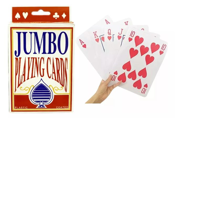 GENERICO - Cartas Inglesas Naipe Carioca Poker Magia Tamaño Grande