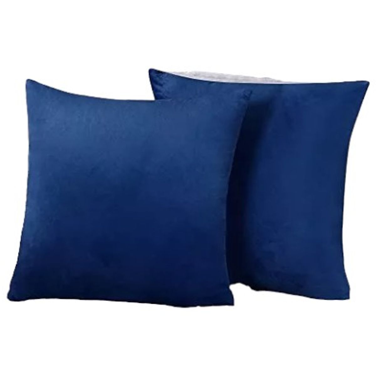 GENERICO - Pack 2 Funda Velvet De Cojín Terciopelo 45x45 Azul